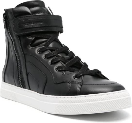 Pierre Hardy 112 panelled leather sneakers Black