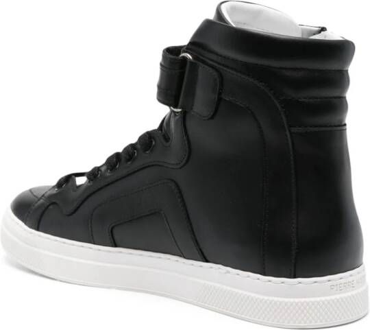 Pierre Hardy 112 panelled leather sneakers Black