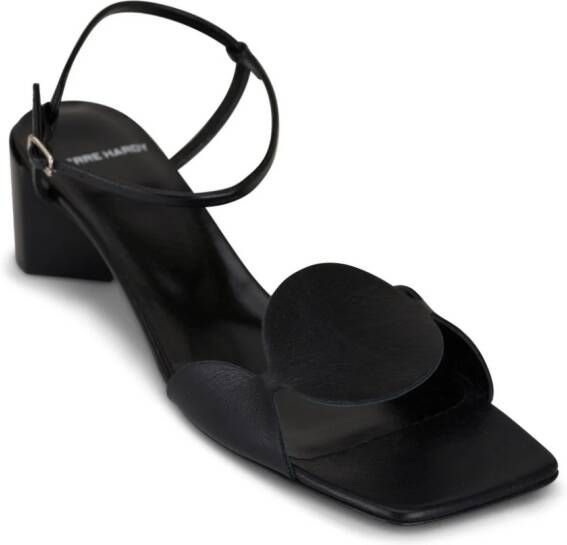 Pierre Hardy 55mm circle-motif leather sandals Black