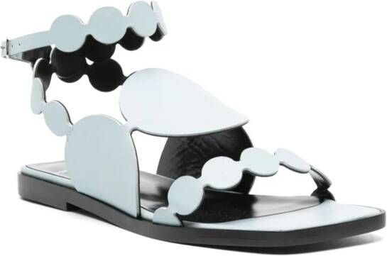 Pierre Hardy Bulles leather sandals Blue