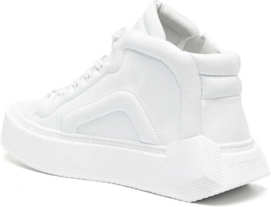 Pierre Hardy Cubix Mount hi-top leather sneakers White