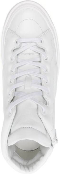 Pierre Hardy Cubix Mount hi-top leather sneakers White