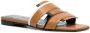 Pierre Hardy double-strap leather sandals Brown - Thumbnail 2