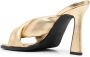PINKO 110mm sculpted-heel sandals Gold - Thumbnail 3