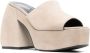 PINKO 125mm chunky suede mules Neutrals - Thumbnail 2