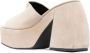 PINKO 125mm chunky suede mules Neutrals - Thumbnail 3