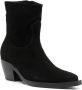 PINKO 55mm pointy-toe suede boots Black - Thumbnail 2