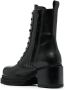 PINKO 70mm leather combat boots Black - Thumbnail 3