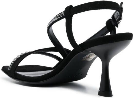 PINKO crystal-embellished sandals Black