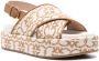 PINKO Flores embroidered-Love Birds sandals Brown - Thumbnail 2