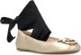 PINKO Gioia Birds ballerina shoes Gold - Thumbnail 2