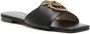 PINKO Marli 10mm leather sandals Black - Thumbnail 2