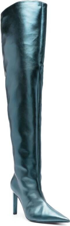 PINKO Pleyel 90mm thigh-high boots Blue