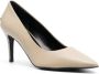 PINKO Virgie 85mm leather pumps Neutrals - Thumbnail 2