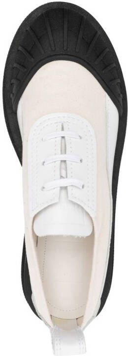 Plan C canvas lace-up shoes Neutrals