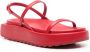 Plan C chunky-sole leather sandals Red - Thumbnail 2