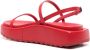 Plan C chunky-sole leather sandals Red - Thumbnail 3