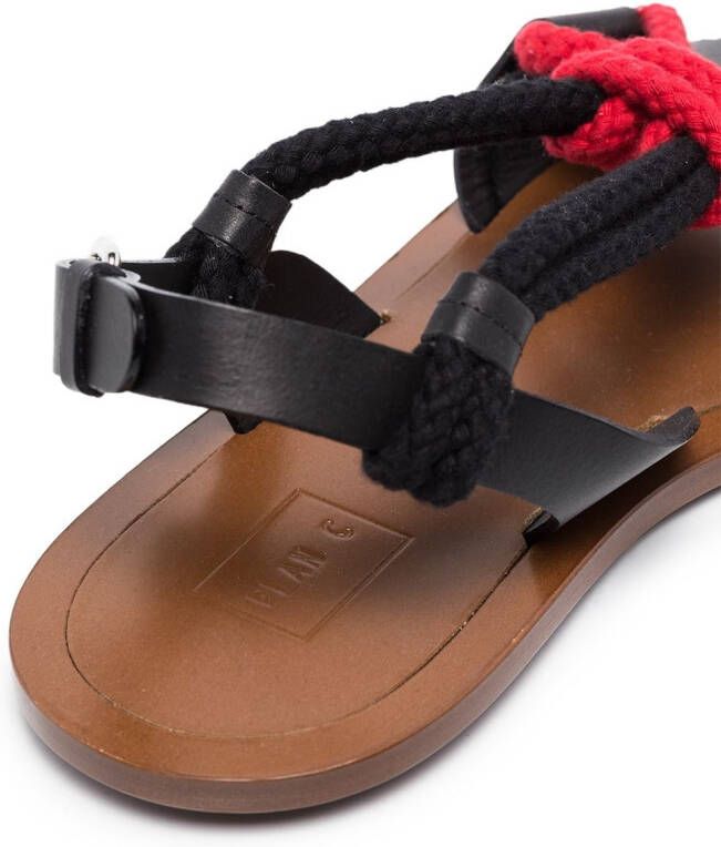 Plan C rope strap sandals Brown