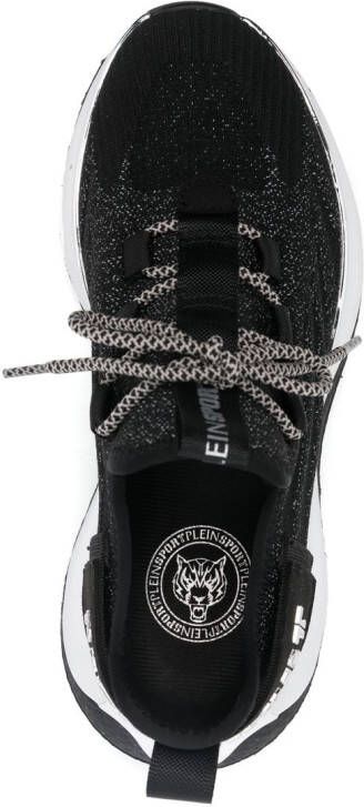 Plein Sport metallic-logo sneakers Black