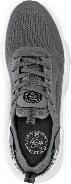 Plein Sport logo-embellished low-top sneakers Grey
