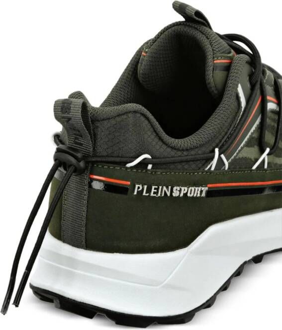 Plein Sport panelled lace-up sneakers Green