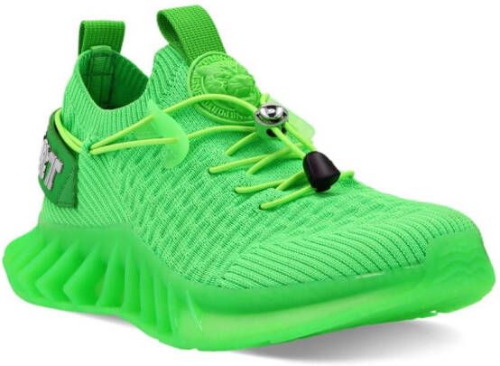 Plein Sport Runner knitted sneakers Green