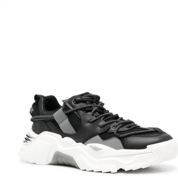 Plein Sport Runner panelled lace-up sneakers Black
