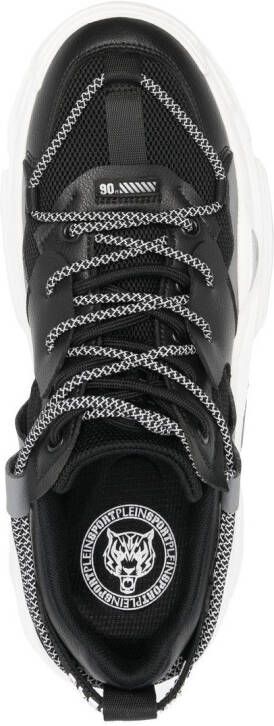 Plein Sport Runner panelled lace-up sneakers Black