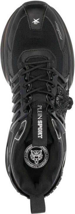 Plein Sport Runner Tiger lace-up sneakers Black
