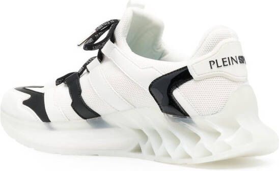 Plein Sport Runner Tiger lace-up sneakers White