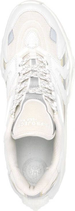 Plein Sport Scratch panelled lace-up sneakers White