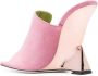 Pollini 105mm suede mules Pink - Thumbnail 3