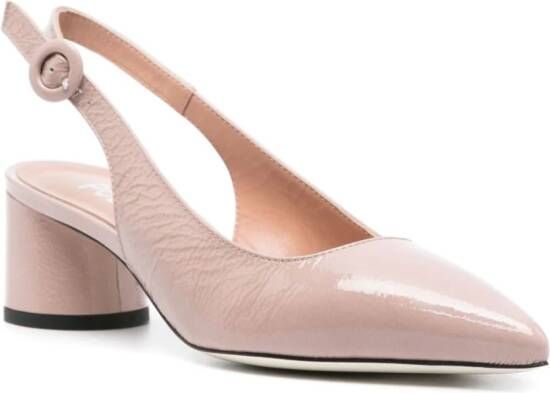 Pollini 50mm patent-leather pumps Pink