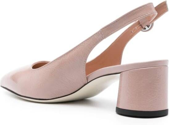 Pollini 50mm patent-leather pumps Pink