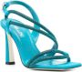 Pollini 95mm crystal-embellished sandals Blue - Thumbnail 2