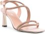 Pollini Bling 75mm leather sandals Pink - Thumbnail 2