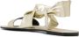 Pollini bow detail flat sandals Gold - Thumbnail 3
