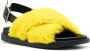 Pollini crossover sheepskin sandals Yellow - Thumbnail 2