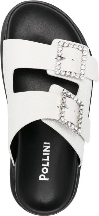 Pollini double-strap sandals White