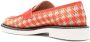 Pollini houndstooth-pattern print loafers Orange - Thumbnail 3