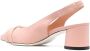 Pollini pointed gathered slingback strap pumps Pink - Thumbnail 3
