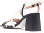 Pollini whipstitch-trim braided-strap sandals Black - Thumbnail 3