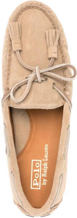 Polo Ralph Lauren Anders tasselled suede loafers Neutrals
