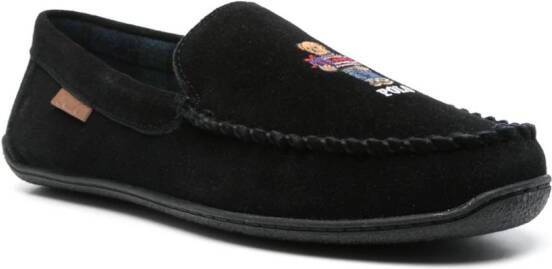 Polo Ralph Lauren Brenan Polo Bear suede loafer Black