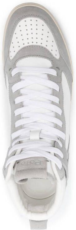 Polo Ralph Lauren Court hi-top suede sneakers White