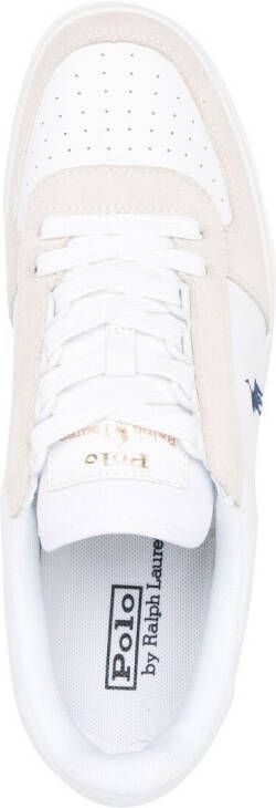 Polo Ralph Lauren Court leather suede sneakers White