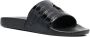 Polo Ralph Lauren crocodile-embossed leather sliders Black - Thumbnail 8