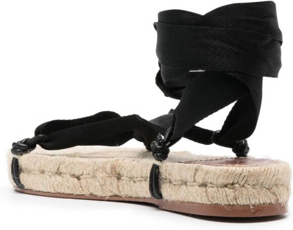 Polo Ralph Lauren Ema lace-up espadrilles Black
