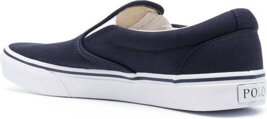 Polo Ralph Lauren embroidered-design slip-on loafers Blue