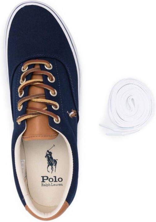 Polo Ralph Lauren embroidered-logo low-top sneakers Blue
